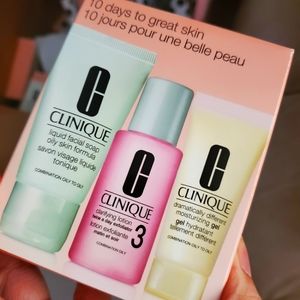 Clinique travel size lotion and face wash